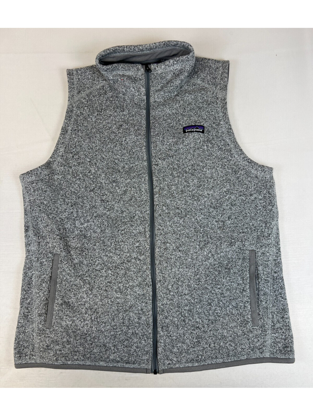Patagonia Better Sweater Vest Womens Size XL Gray Fleece Full Zip Outerwear